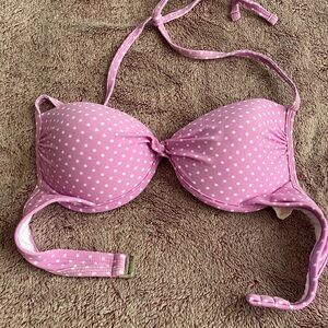 Xhilaration Lavender Polka Dot Bikini Top — PERFECT CONDITION — Size M